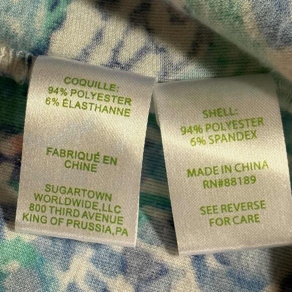 Lilly Pulitzer for Target My Fans Shift Dress Blue Pink XXS/XS 20th Anniversary - Picture 11 of 12